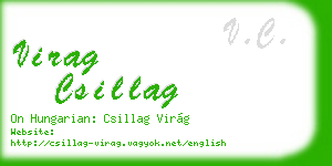 virag csillag business card